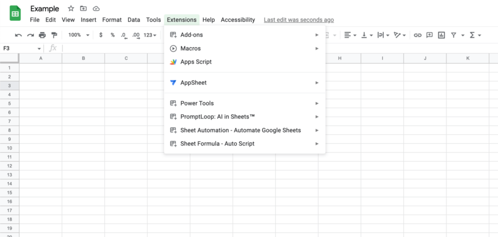 Integrate ChatGPT in Google Sheets - Step 1