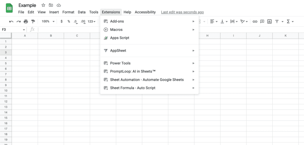 Integrate ChatGPT in Google Sheets - Step 1